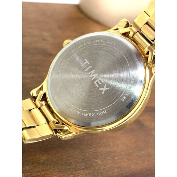 Timex Women\'s Watch TW2V36000 Quartz Gold Stainless Steel 32mm